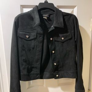 Black suede jacket